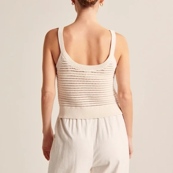 Abercrombie Crochet Scoopneck SIZE M - Picture 3 of 9